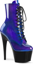 Pleaser Enkellaars -39 Shoes- ADORE-1020HG Blauw/Paars