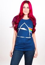 Pink Floyd Dames Tshirt -XL- Dark Side Of The Moon Blauw