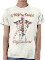Motley Crue - Dr Feelgood Vintage Heren T-shirt - XL - Creme