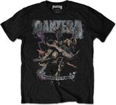 Pantera - Vintage Rider Heren T-shirt - S - Zwart