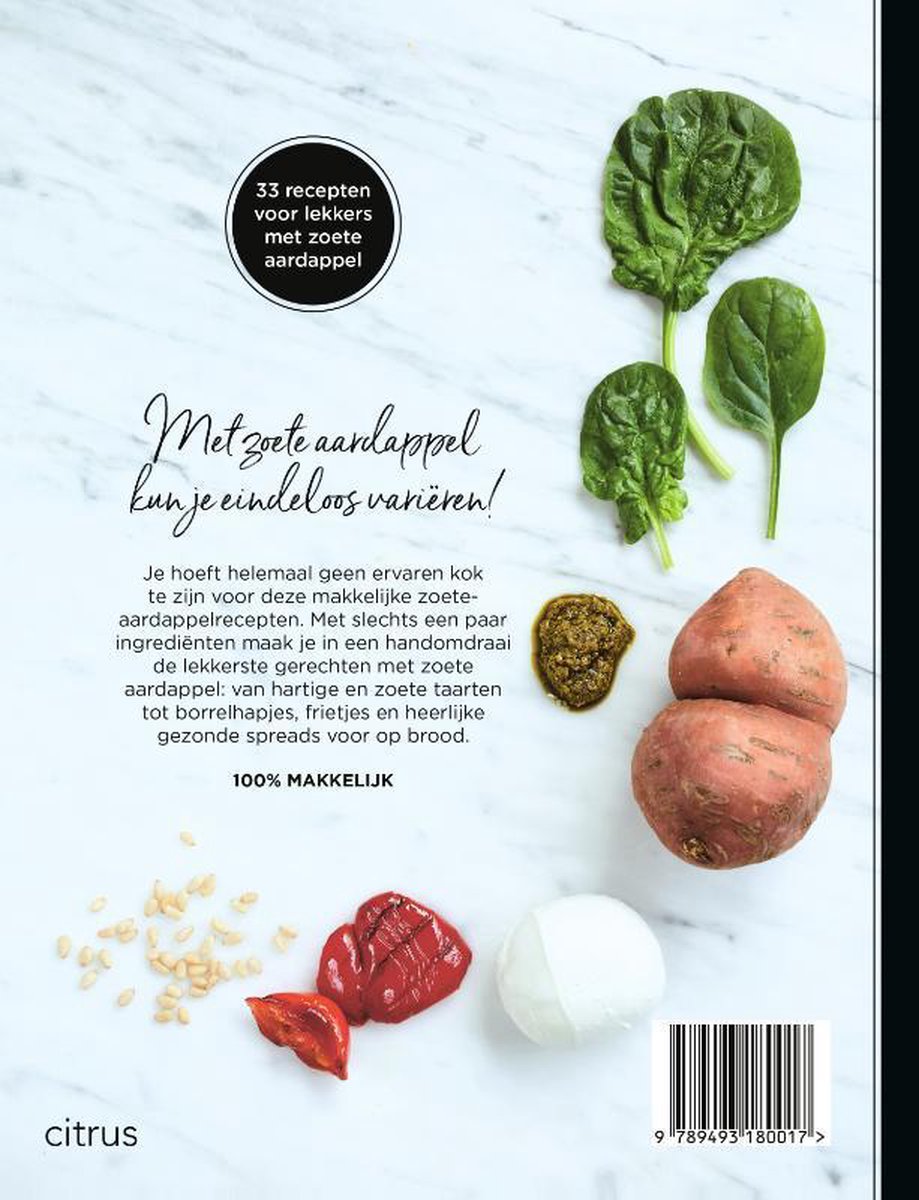 Zoete aardappel - back cover