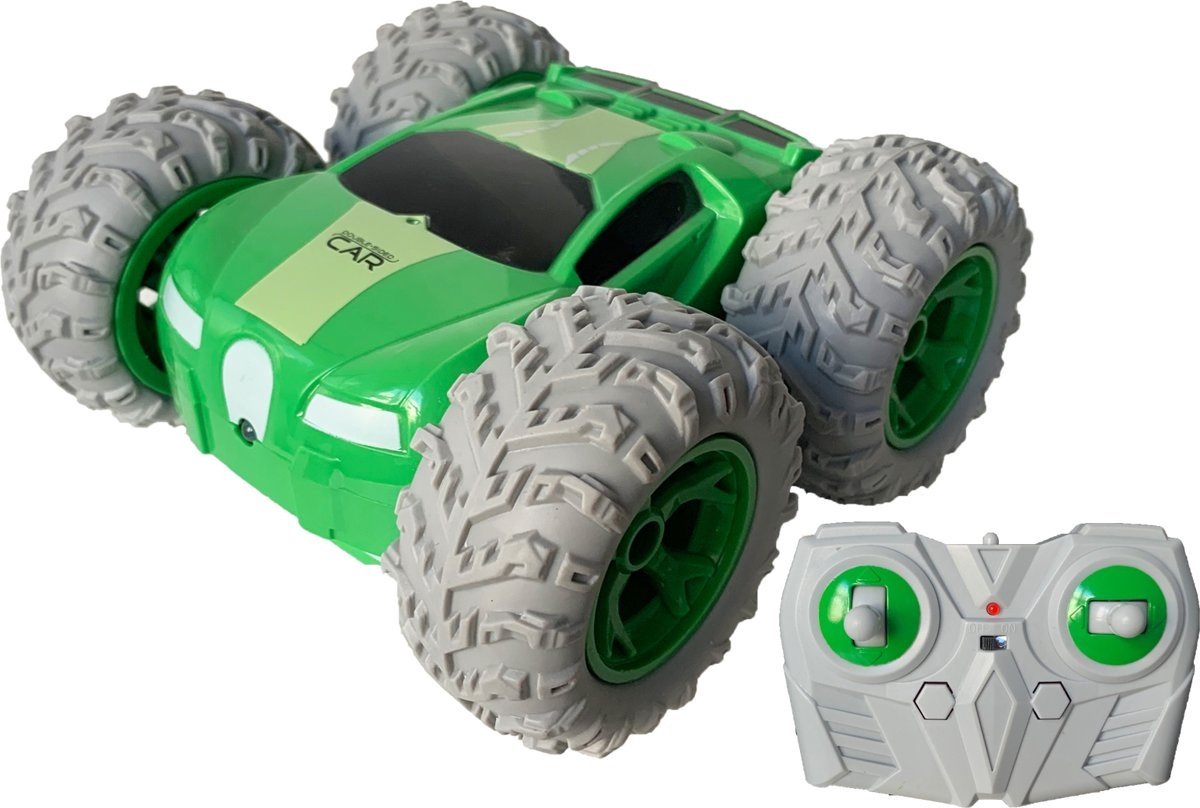 RC Stuntracer groen 1:18 - RC Auto - Bestuurbare Auto - Topraiders