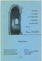 Senefiance - Mélanges de langue et littérature françaises du Moyen Âge offerts à Pierre Jonin