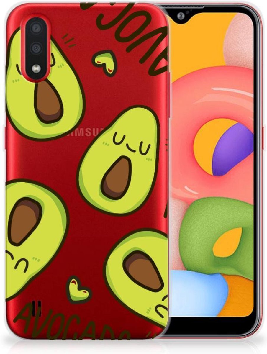 Samsung Galaxy A01 Telefoonhoesje met Naam Avocado Singing