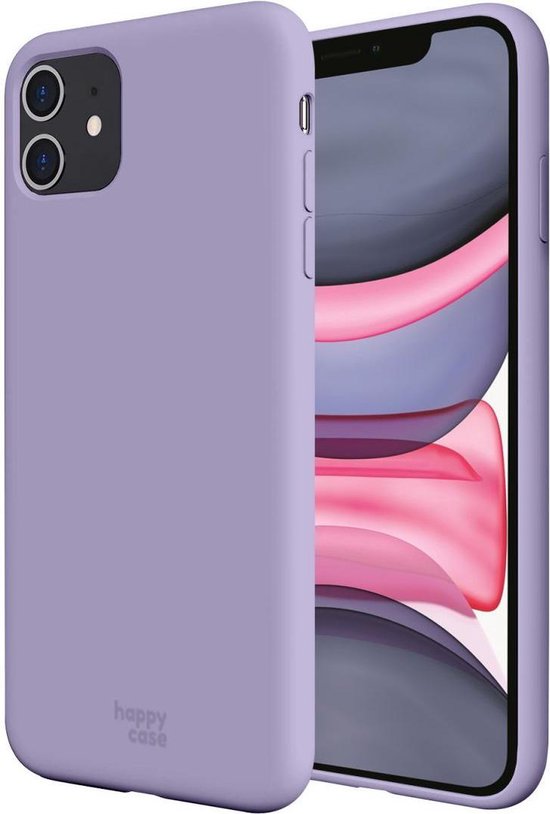 HappyCase Apple iPhone 11 Hoesje Siliconen Back Cover Paars | bol.com
