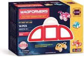 Magformers My First Autoset Rood - 14 Onderdelen - Magnetische Bouwset