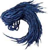 Dragon Dreads Dreadlocks Mix & Match 10 Wool Blauw