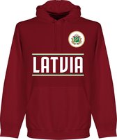 Letland Team Hoodie - Bordeaux Rood - S