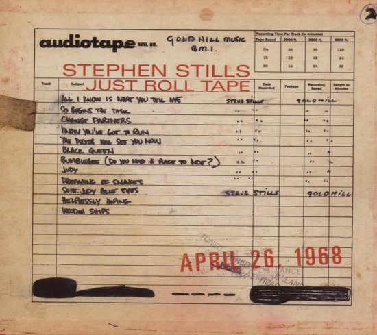 Just Roll Tape, Stephen Stills | CD (album) | Muziek | bol.