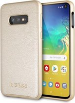 Guess - backcover hoes - Samsung Galaxy S10e - Goud - Lunso beschermfolie