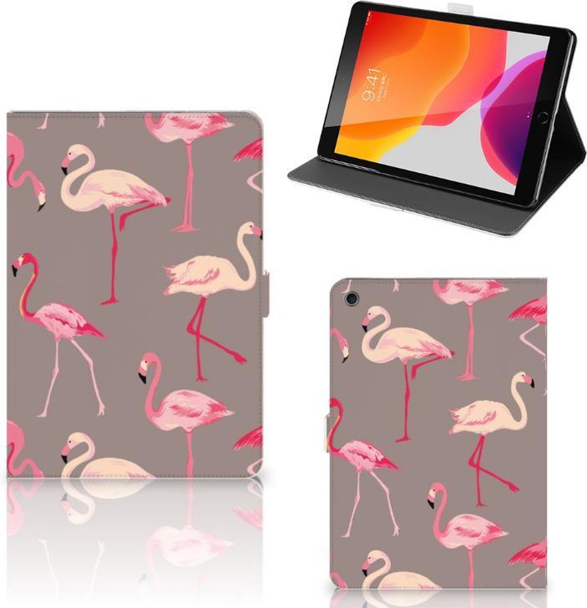 iPad 10.2 2019 | iPad 10.2 2020 | 10.2 2021 Flip Case Flamingo