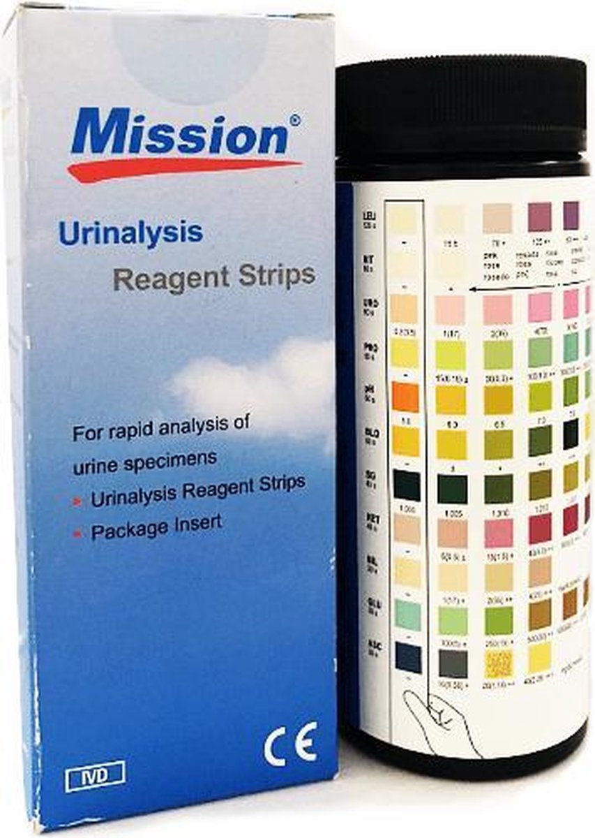 Mission Keto Urinalysis Strips 9 Parameters