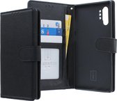 Samsung Galaxy Note 10+ Bookcase hoesje - CaseBoutique - Effen Zwart - Kunstleer