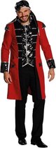 Rubie's Kostuum Piraat Rood/zwart Heren Maat 56