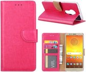 Xssive Hoesje voor Motorola Moto E5 - Book Case - Pink