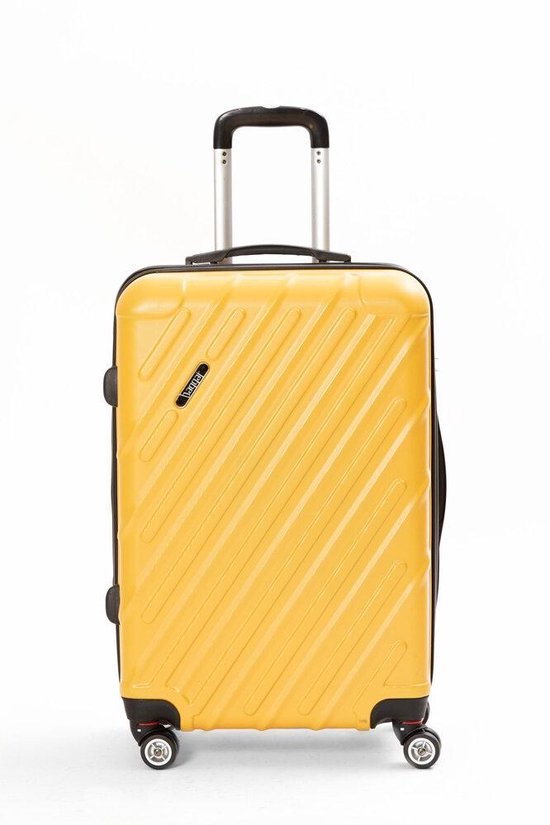 Baggage V215 mosterd cabine maat koffer | 100% ABS |360° rotatable wheels  |... | bol.com