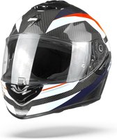 Scorpion EXO-1400 Air Carbon Legione Rood Blauw Integraalhelm - Motorhelm - Maat S