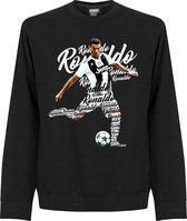 Ronaldo Juve Script Sweater - Zwart - 3XL