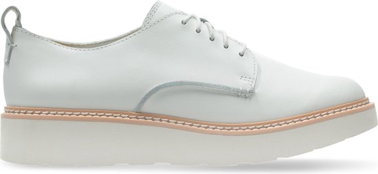 Clarks - Damesschoenen - Trace Walk - D - white leather - maat 5,5 bol.com