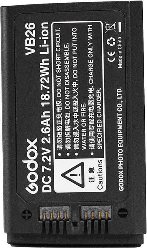 vhbw Accuvervanging voor Godox VB26, VB26A voor flitser, camera-flitser (3000mAh, 7,2V, Li-Ion vhbw Accuvervanging voor Godox VB26, VB26A voor flitser, camera-flitser (3000mAh, 7,2V, Li-Ion