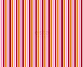 ESTAhome stof strepen roze en oranje - 184604 - 157 cm