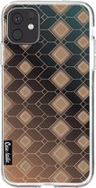 Casetastic Apple iPhone 11 Hoesje - Softcover Hoesje met Design - Abstract Diamonds Print