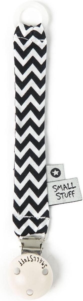 Goedkoopste Smallstuff Fopspeenketting Zigzag Katoen 19 Cm Zwart/wit
