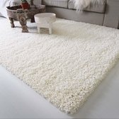 Hoogpolig vloerkleed shaggy Royal 5cm hoogte - crème 200x290 cm