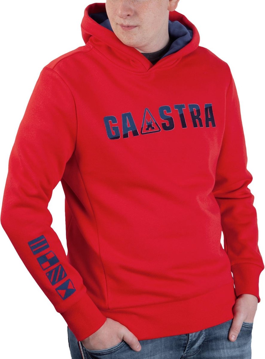 Gaastra ® Heren Hoodie sweatshirt logo, rood | bol.com