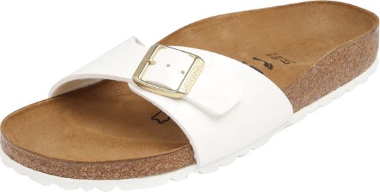 Birkenstock Madrid Wit Patent - Dames Slipper - 1005310 - Maat 38 | bol.com