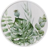 Wanddecoratie - Wanddecoratie Mdf Rond 'botanisch' Dia60x3cm