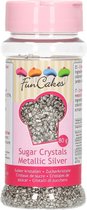 FunCakes Gekleurde Suiker Metallic Zilver 80g