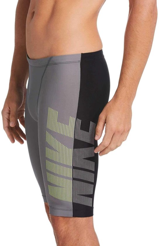 Redelijk Vijftig venster Nike Swim Jammer Heren Zwembroek - Grey/Black - Maat 52 | bol.com