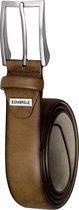 Leren heren riem - cognac business-casual