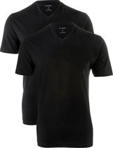 OLYMP t-shirts (2-Pack) - V-Hals - zwart -  Maat XXXL