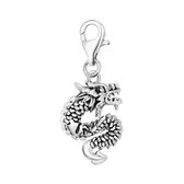 Quiges - 925 Zilver Charm Bedel Hanger 3D Chinese Draak - HC057