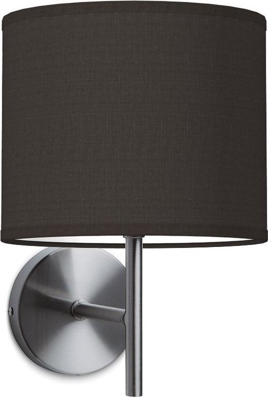 Home Sweet Home wandlamp Bling - wandlamp Mati inclusief lampenkap - lampenkap 20/20/17cm - geschikt voor E27 LED lamp - zwart