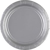 Amscan Feestborden Zilver 22,8 Cm 20 Stuks Karton