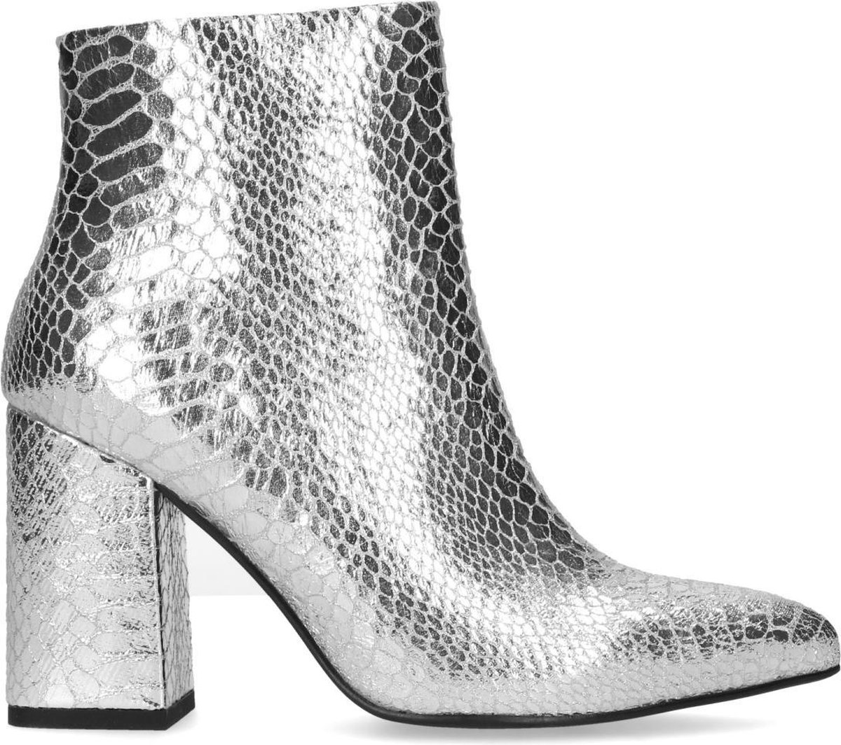 Zilveren laarsjes met hak new arrivals