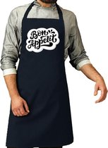 Bon appetit Barbecueschort / BBQ navy voor heren - herenschorten / keukenschort
