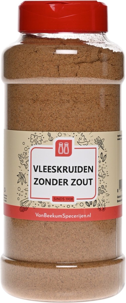 Goedkoopste Van Beekum Specerijen - Vleeskruiden Zonder Zout - Strooibus 450 gram