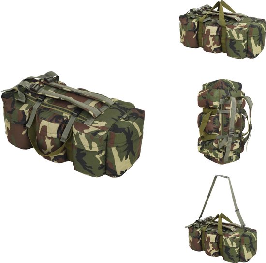 Rugzak legerstijl 50 L zwart kopen
