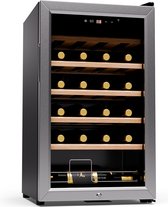 Bol.com Klarstein Shiraz Premium Smart 24 - Wijnkoelkast - Wijnklimaatkast - 24 Flessen - Zilver aanbieding