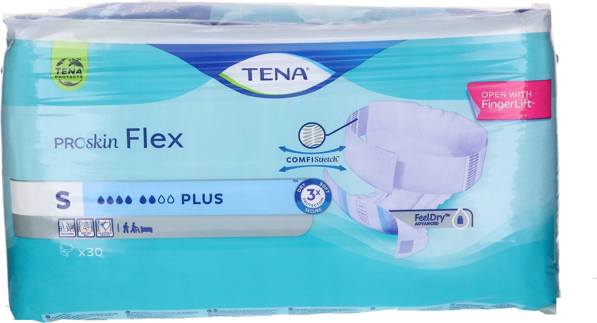 Goedkoopste TENA FLEX PLUS - S, 30 st. (730437