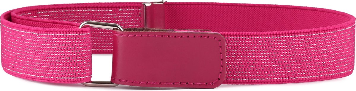 Ladeheid Kinderriem - Riem - Broekriem - Verstelbaar - Polyester - LA-TG-P15 - Amaranth-2 - 1-6 Jahre