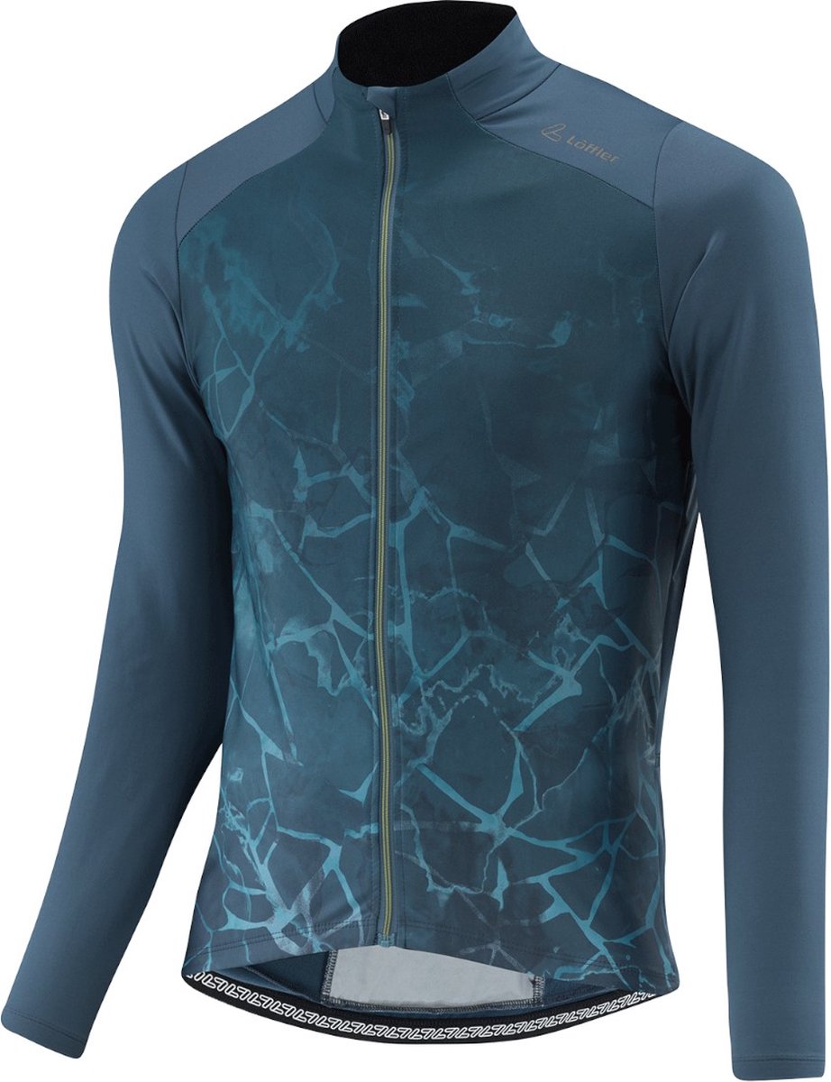 Loeffler wielrenshirt lange mouwen M Bike L/S Jersey Crush Hotbond® RF - Blauw - 56