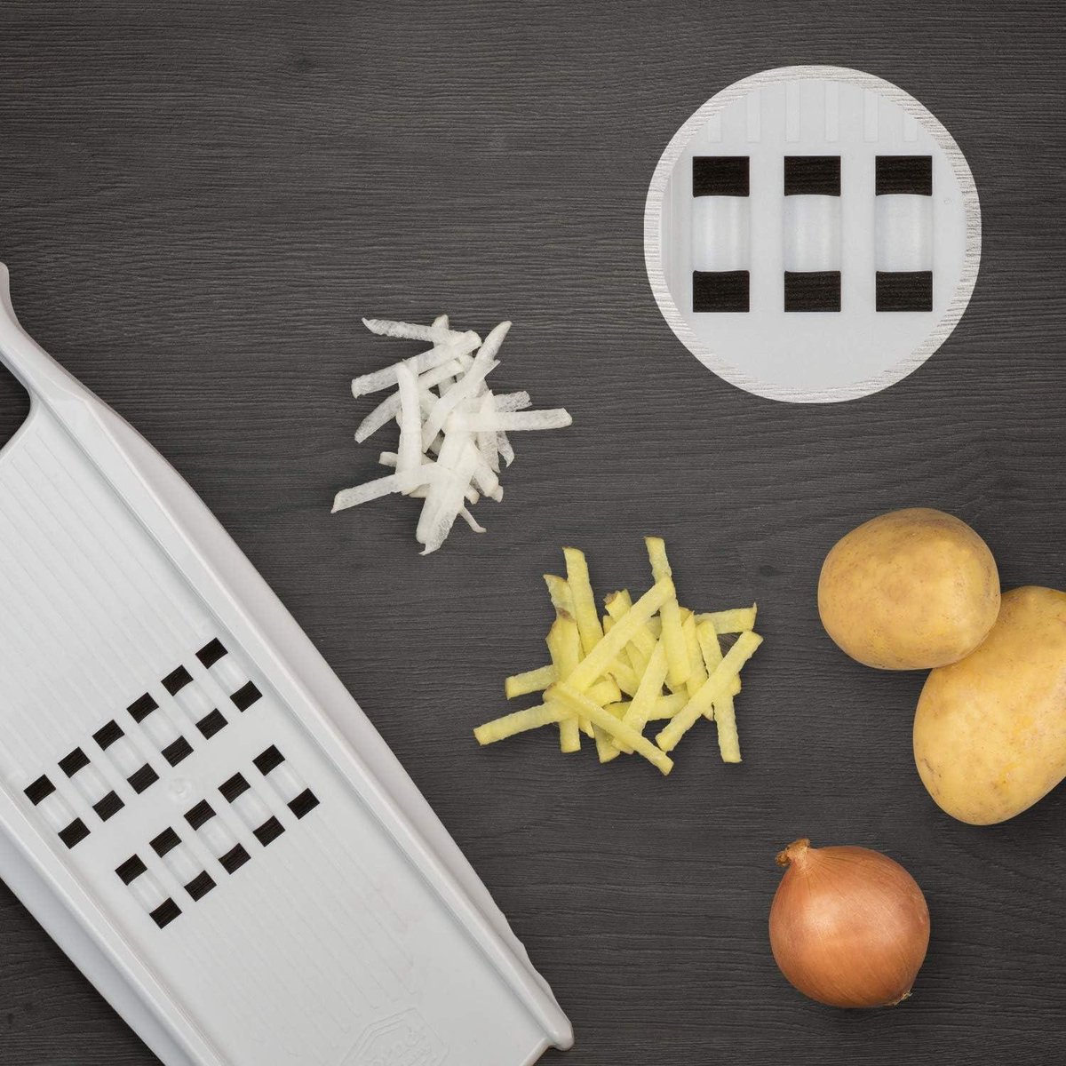 Powerline rasp - Zwitserse Rösti - groenteschaaf keukenhulp - aardappelsnijder