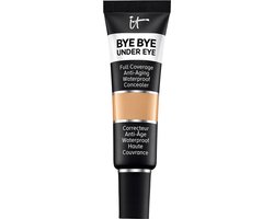It Cosmetics Bye Bye Under Eye Concealer - 24U Gepigmenteerde Dekking - Geformuleerd met Peptiden, Collageen, Hyaluronzuur en Vitamine E - Volledig Dekkend & Anti-Aging - Medium Tan 21.0 - 12ml