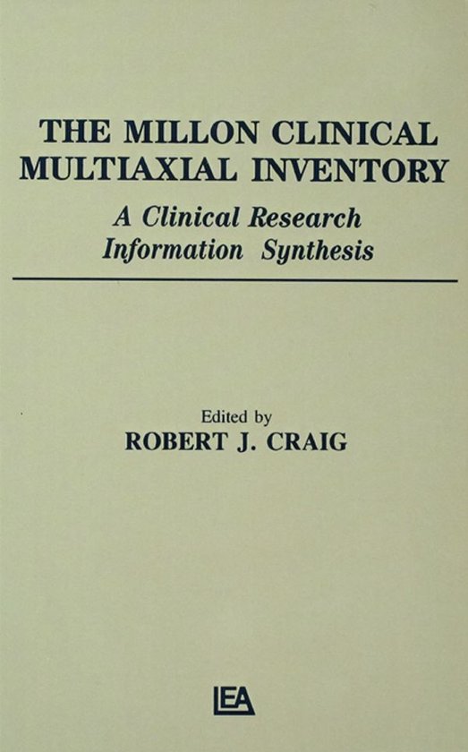 The Millon Clinical Multiaxial Inventory - cover