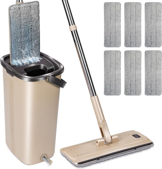 Tot 41% op Platte mop met emmer | Producten